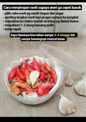 Foto resep 73. Tips Agar Cabe Rawit Awet ala ArKitchen