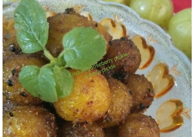 Recipe of Homemade Indian gooseberry (amla) pickle