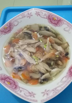 Foto resep Sup ayam jamur