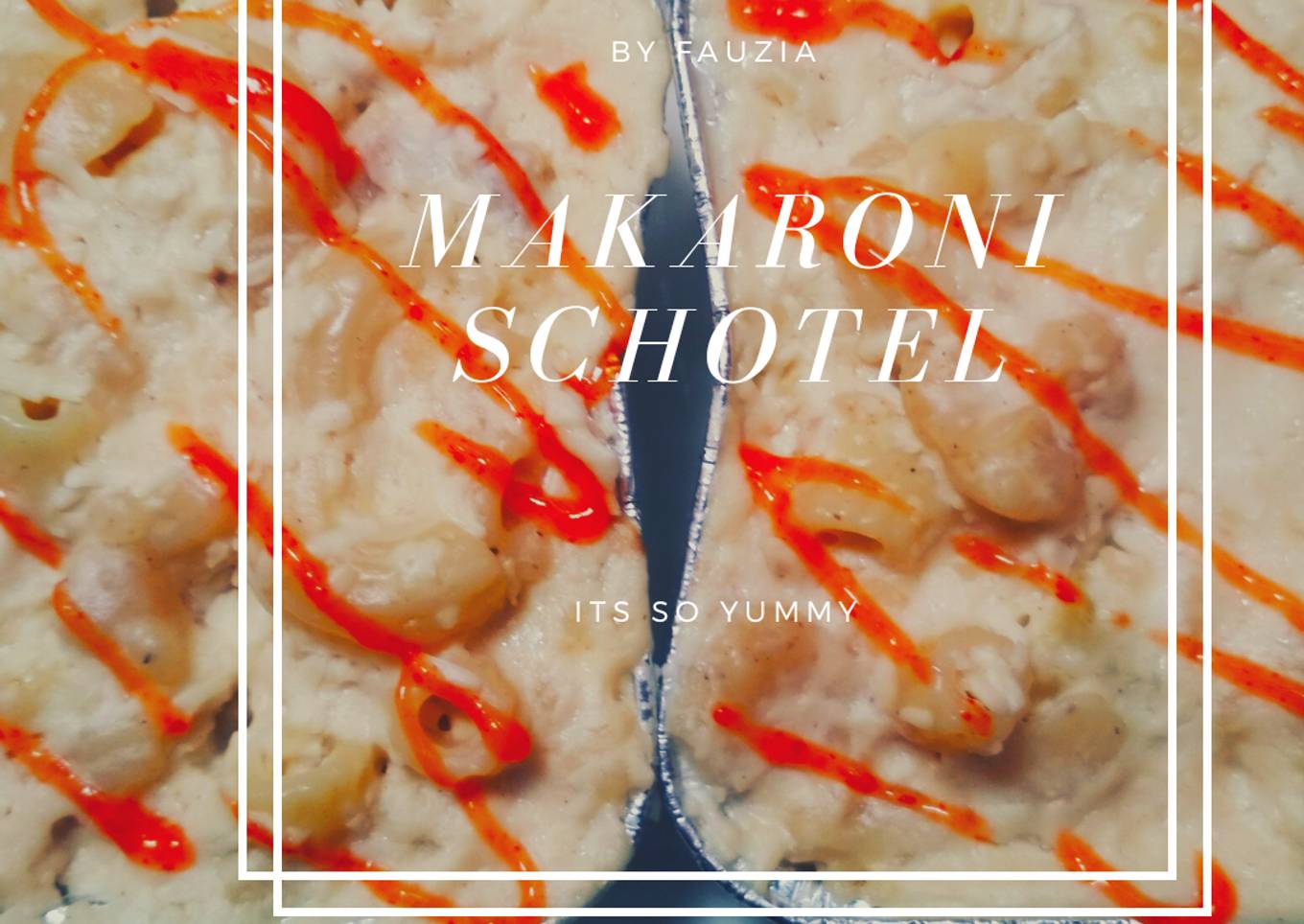 Makaroni schotel dengan panggangan wajan