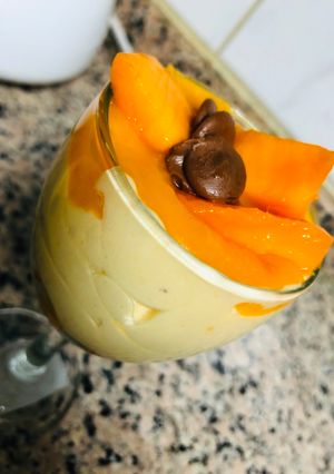 A picture of Mango mousse.