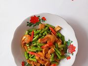 Gambar buncis tahu udang