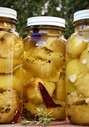 Una foto de Berenjenas al escabeche