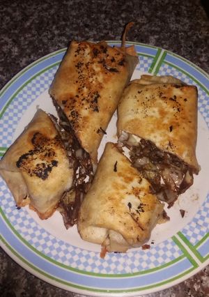 Una foto de Rollitos de primavera