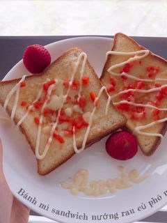 Hình của món Bánh mì nướng rau củ phô mai - ăn dặm.