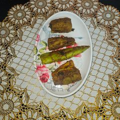 A picture of Bharwa karela.