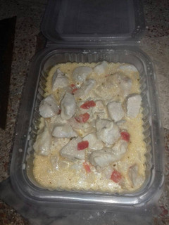 Una foto de Strogonoff de Pollo