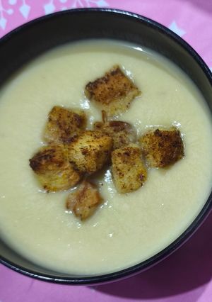 Una foto de Crema de calabaza aromatizada con jengibre