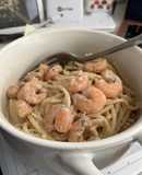 Spaghetti con camarón