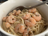 Spaghetti con camarón