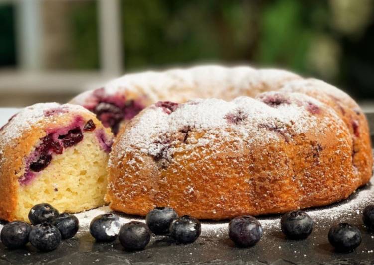 Recipe of Homemade Blueberry Lemon Cake