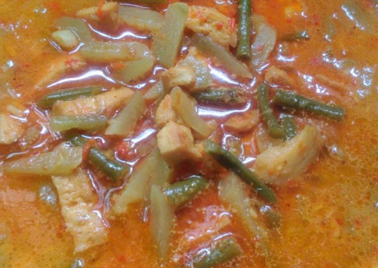 Cara Menyiapkan &#34;Sayur lodeh labu siam dan kacang panjang!! Anti Gagal