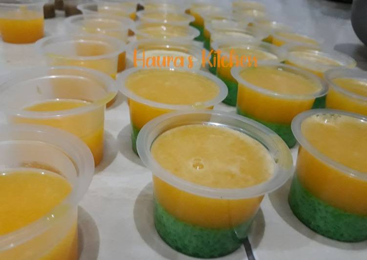 Puding lumut jeruk