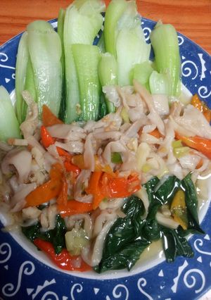 Foto resep Cah sayur pkcoy jamur tiram