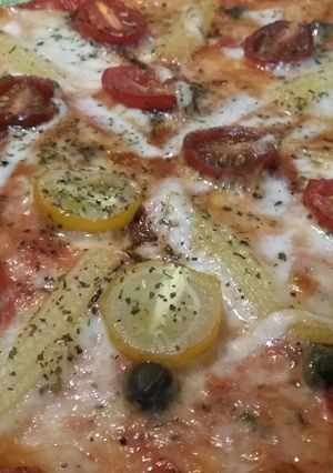 Foto principal de Pizza de cherrys y choclitos