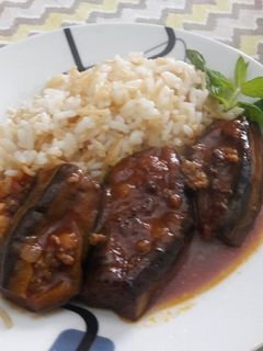 صورة لوصفة باذنجان شيخ المحشي