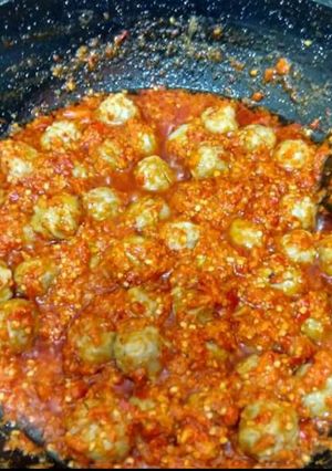 Foto resep Bakso pentol sambel jontor