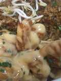 Bolws camarones tempura