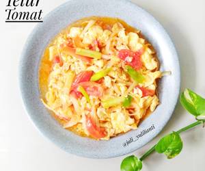 Resep Mudah Tomatoes with scrambled eggs Orak Arik Telur Tomat Gurih Mantul