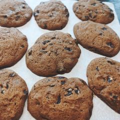 A picture of Chocolate chip cookies.