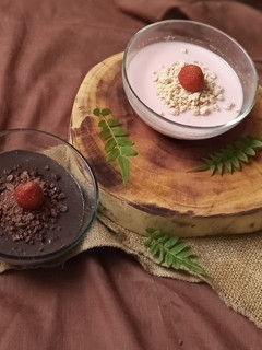 Foto resep Milky Pudding Strawberry & Chocolate