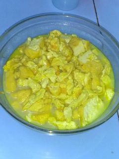 Foto resep Telur Dadar Tahu Bumbu Kuning