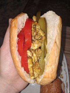 عکسی از دستور ساندویچ مغز گوساله