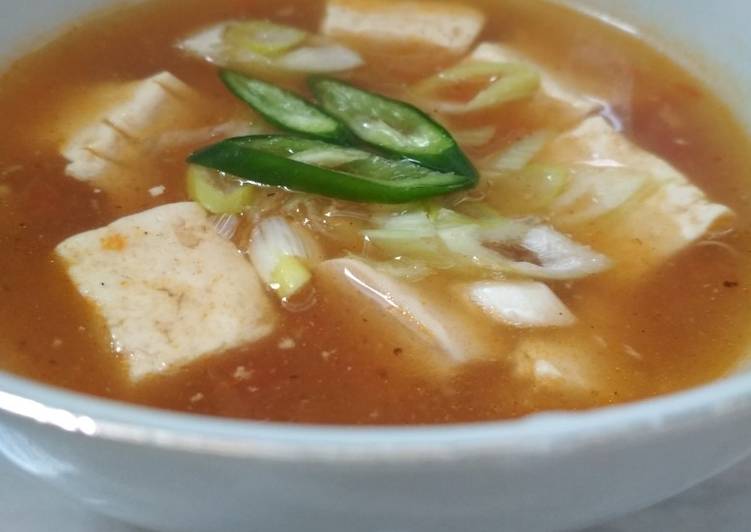 Tahu mapo ala Ny.Cha seung won #threemealsaday 😁