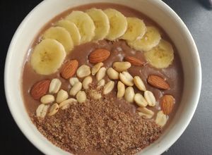 Una foto de Smoothie de chocolate.🍫