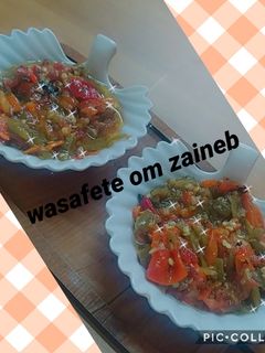 صورة لوصفة 🥗سلاطة مشوية مقطعة🌶️حارة🤪يممممم