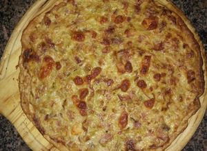 Una foto de Quiche Lorraine (tarta de puerro y panceta)