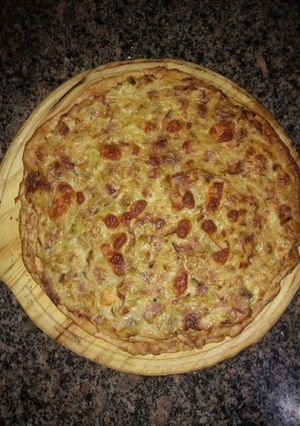 Una foto de Quiche Lorraine (tarta de puerro y panceta)
