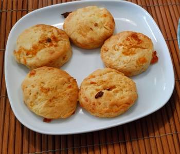 Latest Recipe Cheese n garlic biscuits Savory Delicious