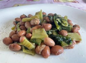 Foto di Fagioli Borlotti con Cicoria