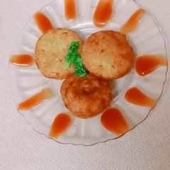 Aloo mutter tikki A picture of Aloo mutter tikki.