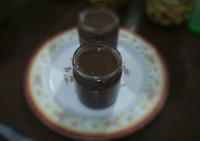 puding sutra coklat