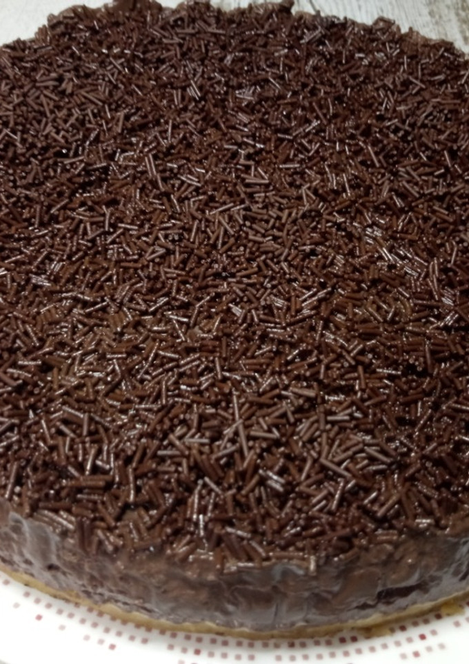 Una foto de Tarta de chocolate sin horno sin gluten y sin lactosa