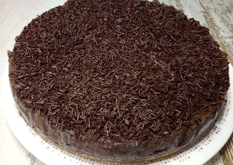 Tarta de chocolate sin horno sin gluten y sin lactosa