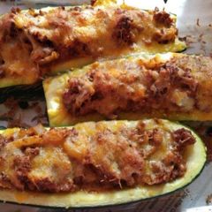 A picture of Stuffed Zucchini.
