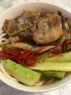 Hình của món Bún mắm tôm.