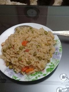 صورة لوصفة رز بالخضار