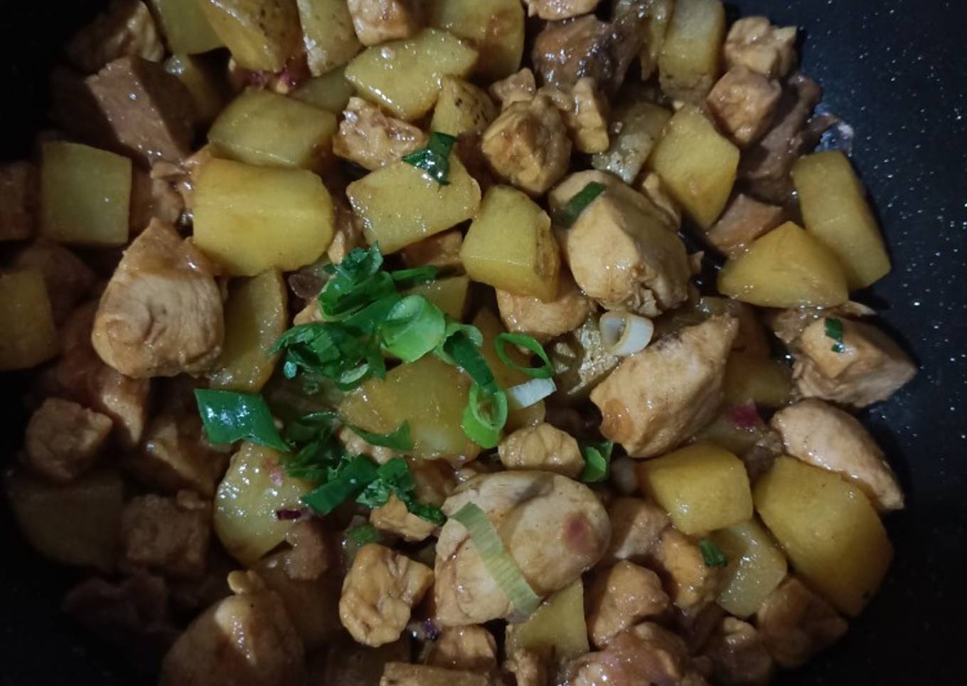 Gongso Ayam kentang