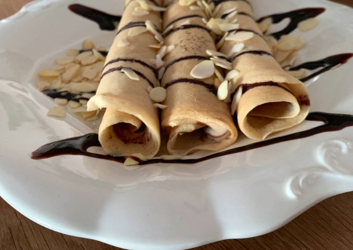 Crepes de chocolate y Nutella fáciles