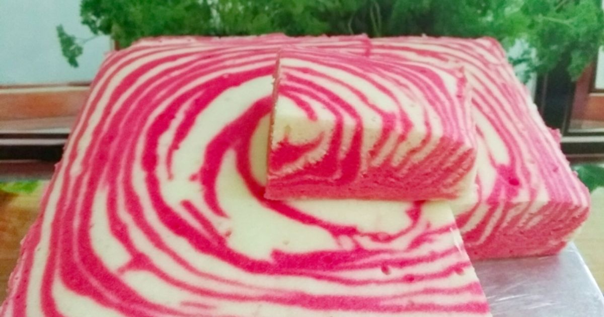 Resep Zebra Cake Merah Putih oleh Dapur neetasyl - Cookpad
