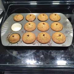 A picture of Christmas Muffins.
