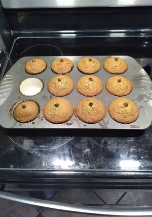 A picture of Christmas Muffins.