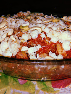 A picture of Gajar ka halwa.