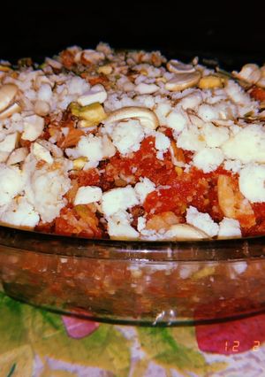 A picture of Gajar ka halwa.