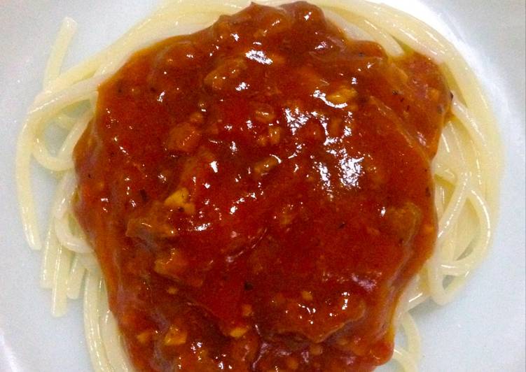 Step-by-Step Guide to Prepare Favorite Sweet Savoury Pasta Meat Sauce Kid-Friendly (Bolognese)