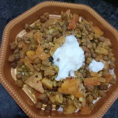A picture of Chana ka sabji.
